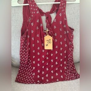 Old Navy Tie Back Tank Blouse Size XS